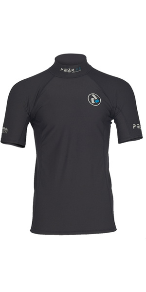 2026 Peak PS Thermal Short Sleeve Rash Vest 26TRSS - Black